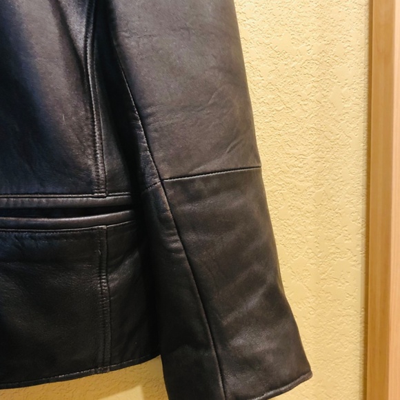 Eddie Bauer brown leather jacket Large - Picture 2 of 10